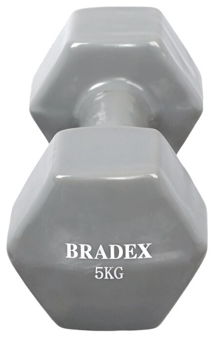 Гантель неразборная BRADEX SF 0538 5 кг серый от MELEON