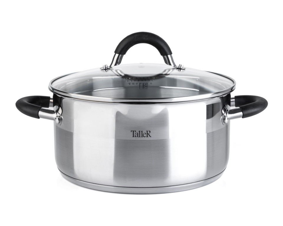 фото Набор посуды taller телфорд tr-17190 6 пр. серебристый/черный