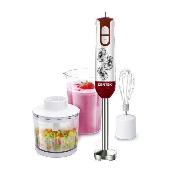 

Блендерный набор Centek CT-1336 Flower бело-красный