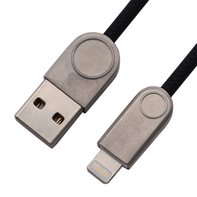 

USB кабель Zetton USB SyncCharge Round Snake TPE Data Cable USB to Lightning черный (ZTUSBRSETBKA8)