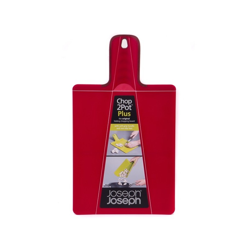 фото Разделочная доска joseph joseph chop2pot plus, 48х27 см, красный