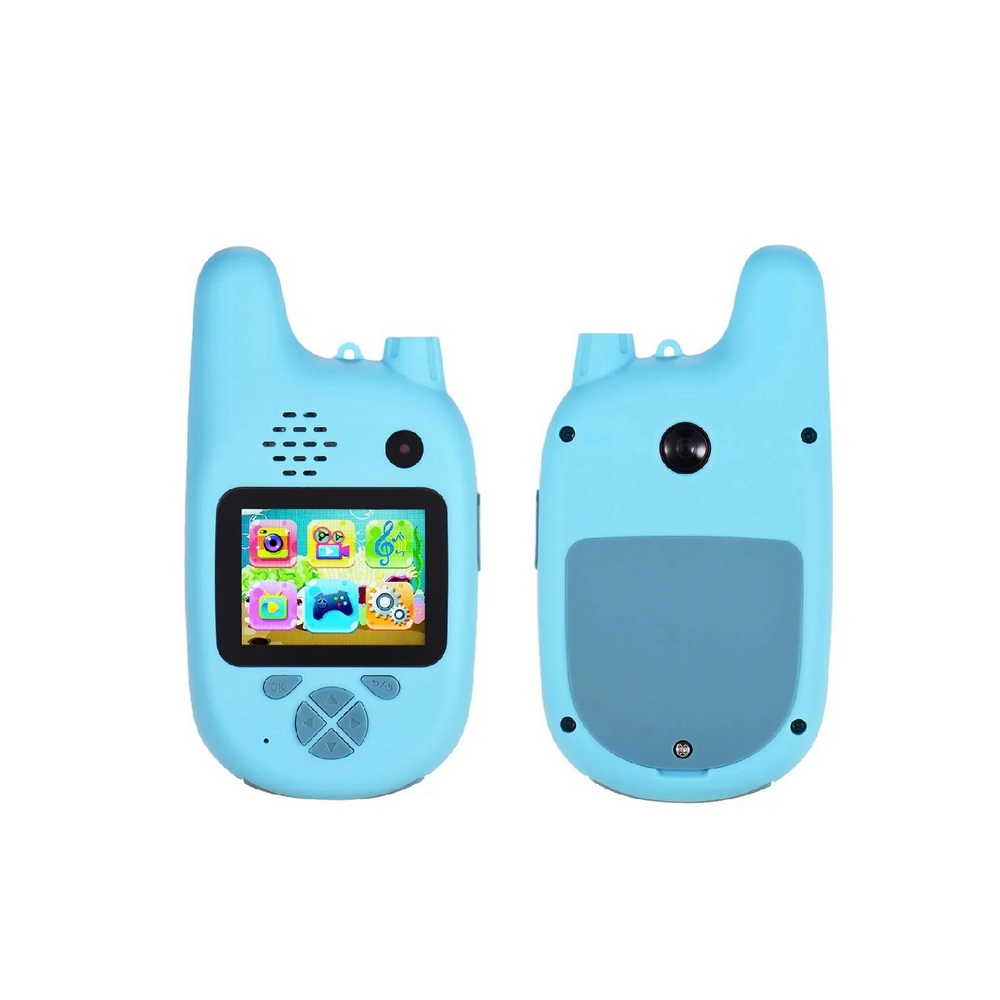 фото Детский фотоаппарат children's fun camera (рация+фотоаппарат), голубой