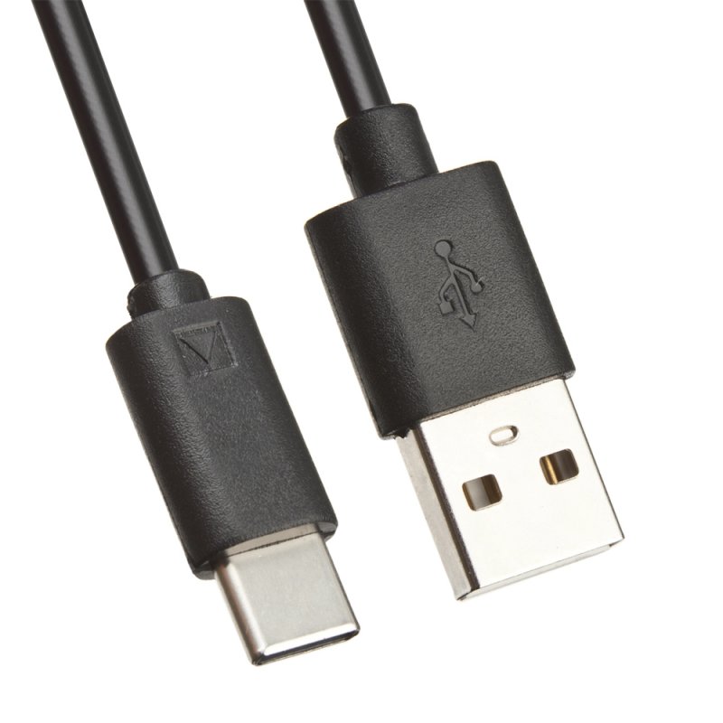 АЗУ «LP» с двумя USB выходами 2,1А + USB кабель USB Type-C «Barrel Series» (черное/коробка)