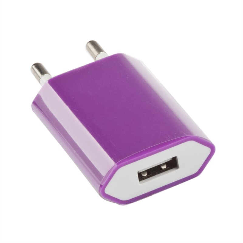 

СЗУ «LP» с USB выходом 1А (сиреневый/коробка)