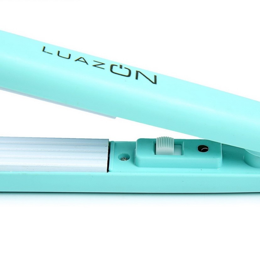 Щипцы-гофре мини LuazON LW-26 25 Вт керамическое покрытие бирюзовый