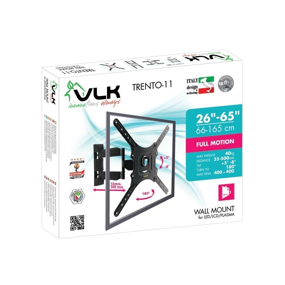 Кронштейн Kromax для LED/LCD телевизоров VLK Trento-11, чёрный Кронштейн Kromax для LED/LCD телевизоров VLK Trento-11, чёрный