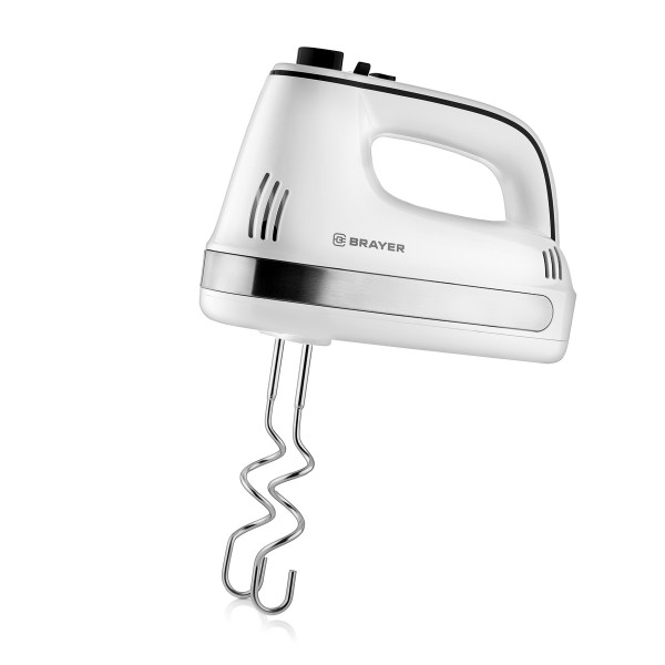 

Миксер Brayer BR1301, 250 Вт, Turbo, белый