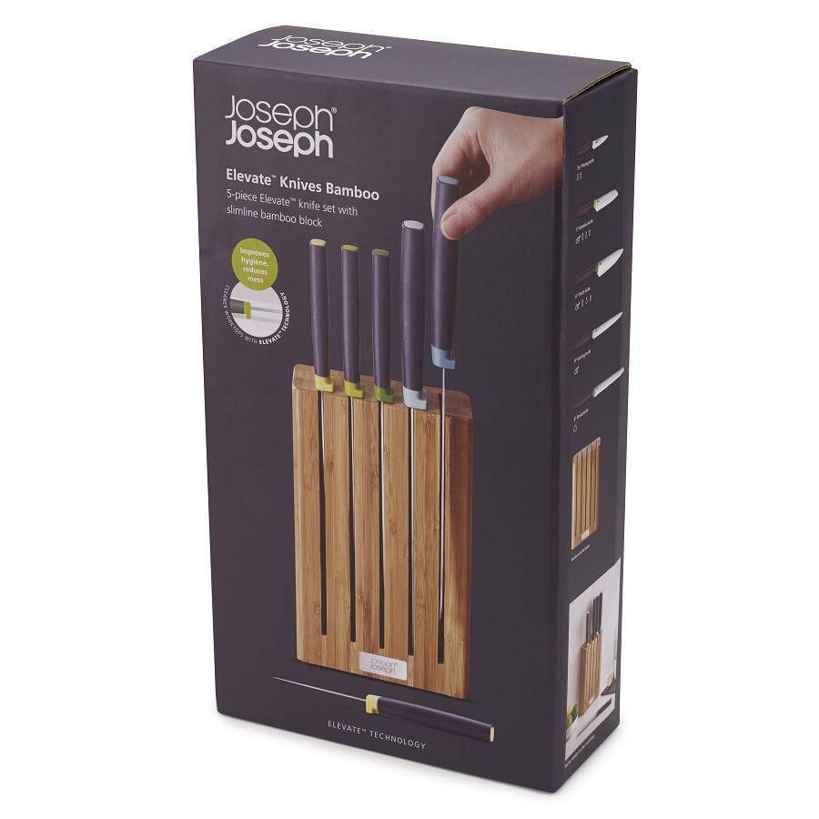 фото Набор ножей elevate™ knives bamboo в подставке из бамбука