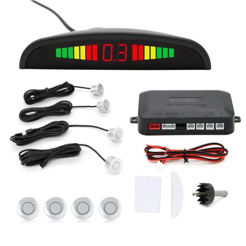 

Парктроник Car Parking Sensor 4 датчика, серый