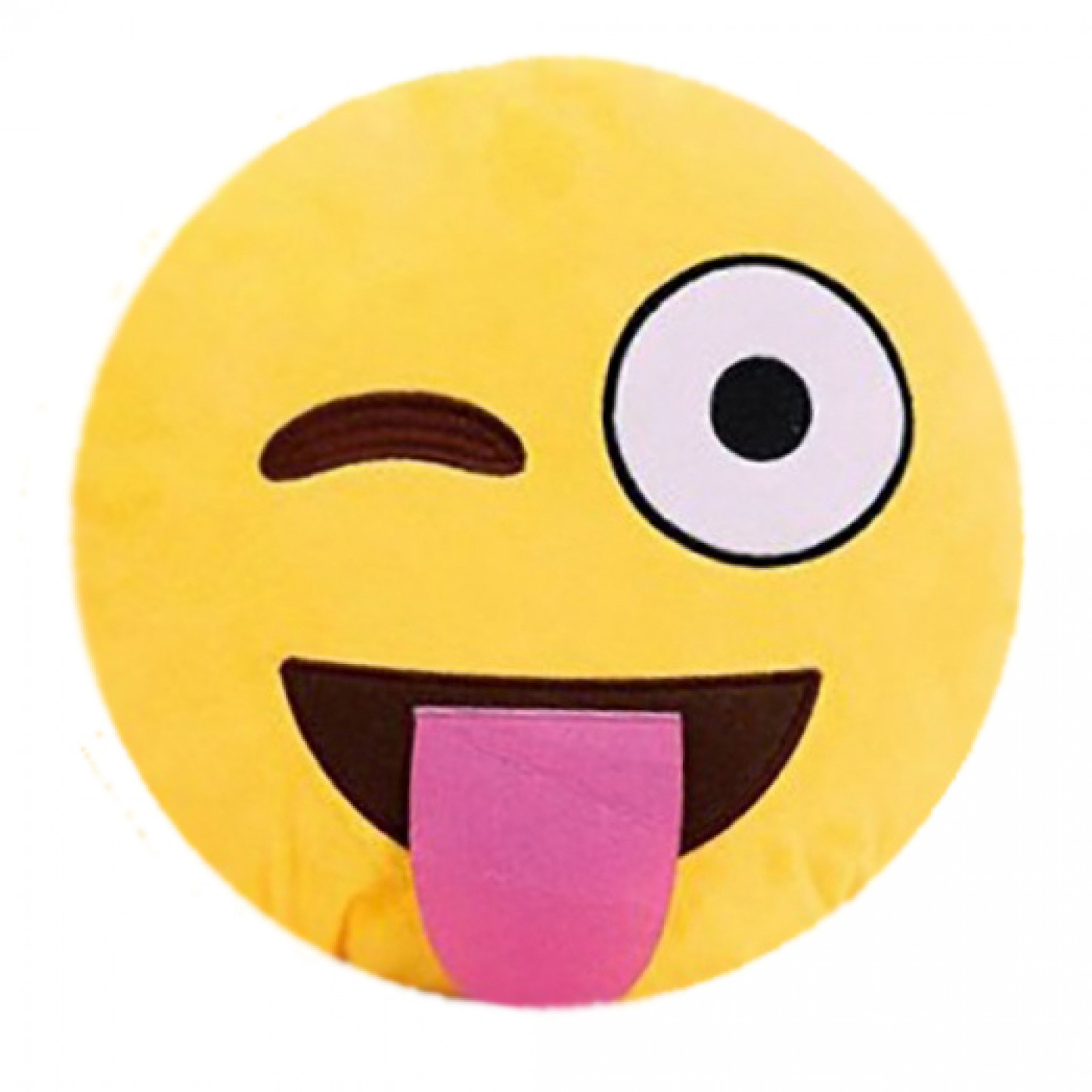 

Подушка emoji (эмоджи) в ассортименте, подмигивающий смайл с языком