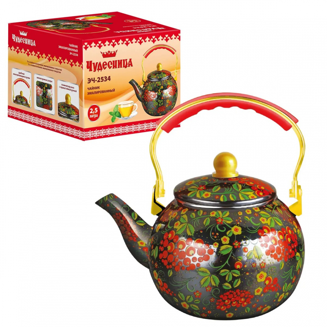 фото Чайник эмал. чудесница эч-2534