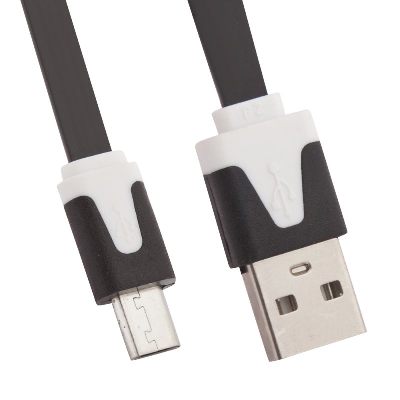 

USB кабель «LP» Micro USB плоский узкий (черный/европакет)
