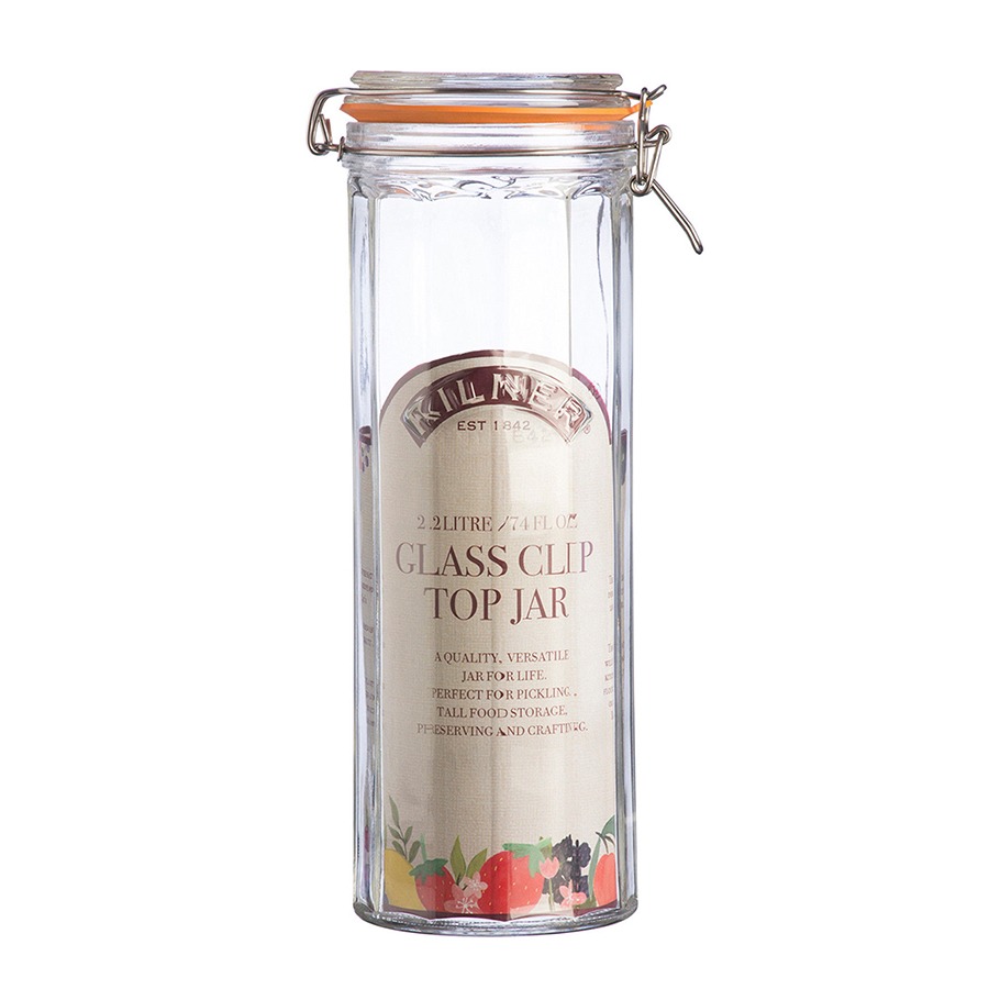 

Банка Kilner гранёная Clip Top 2,2 л