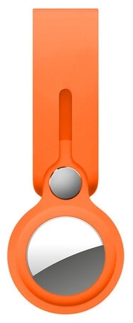 Брелок для AirTag силиконовый с петлей, оранжевый, Deppa 47214 от MELEON