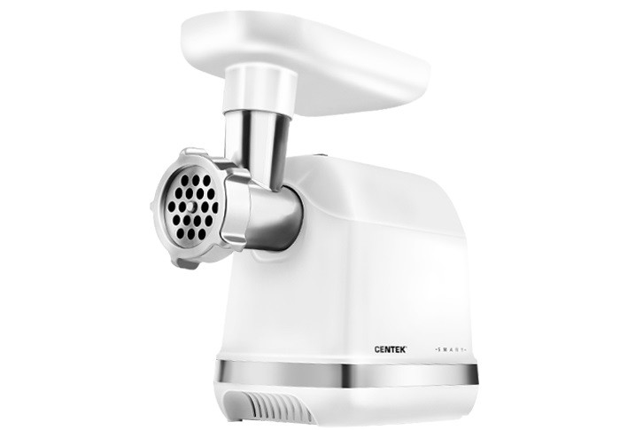 

Мясорубка Centek CT-1619 <1550 Bт> отсек для дисков, 2 диска 5/7мм, реверс, 1.5 кг мяса /1мин