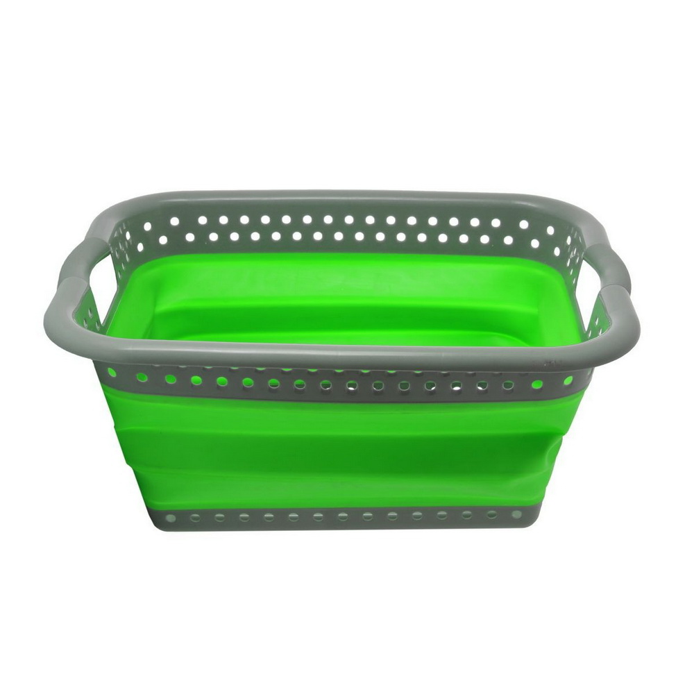 фото Корзина складная большая, зелёный
