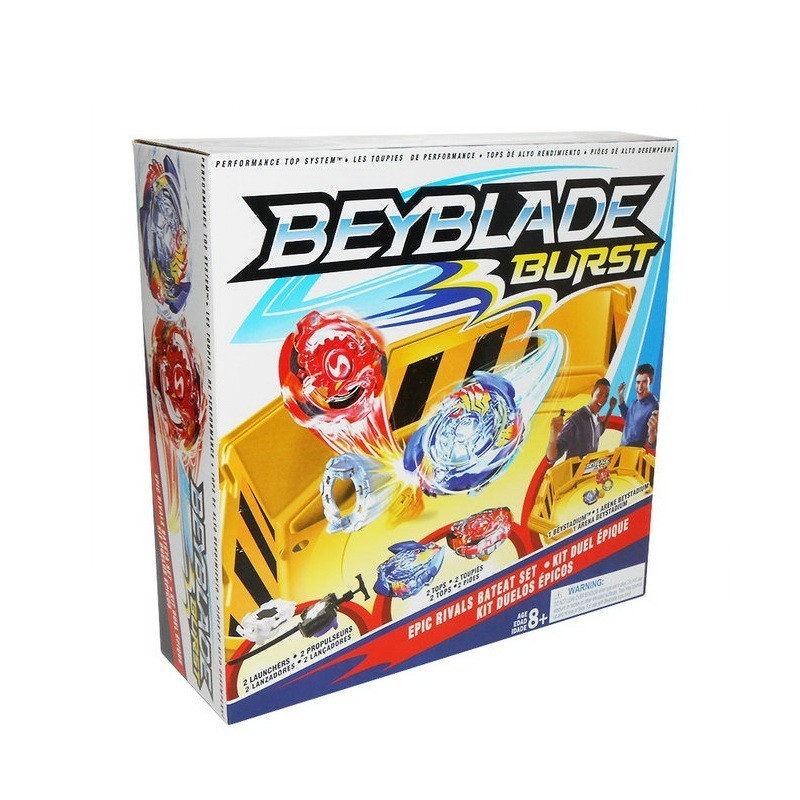 

Beyblade 2 волчка, ручка, глубокая арена
