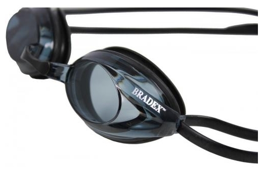 Очки для плавания BRADEX Спорт, черные, цвет линзы - серый от MELEON