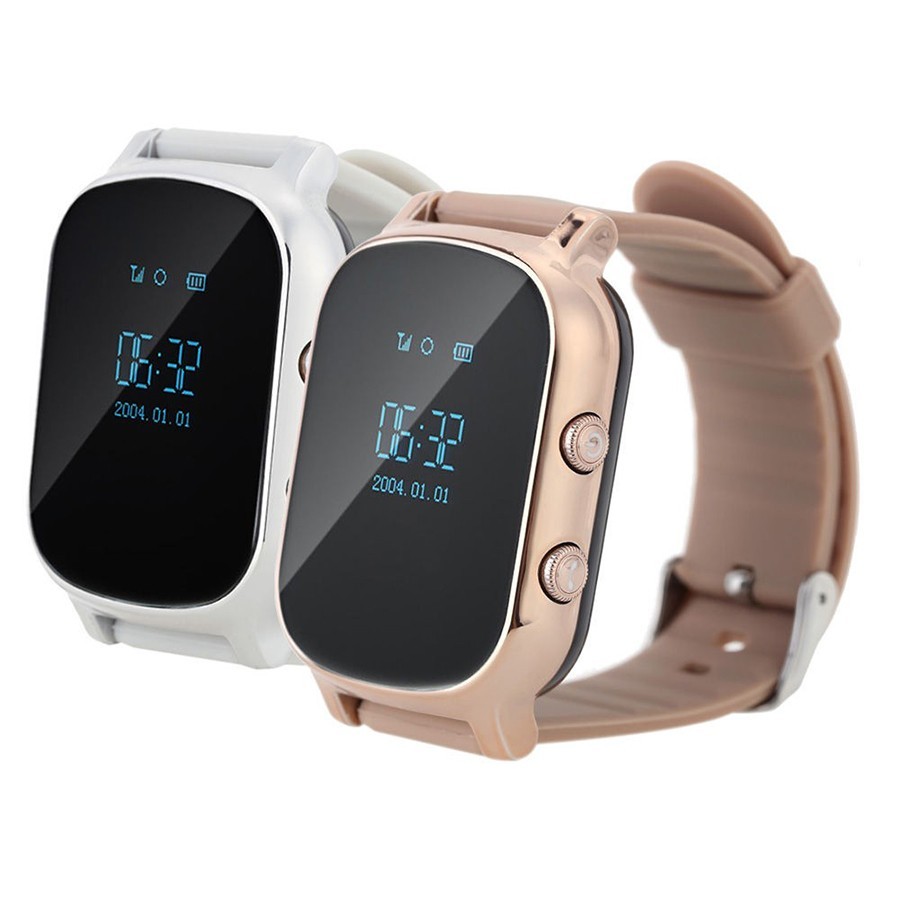 Детские часы с GPS - Smart Baby Watch T58, цвет серебро