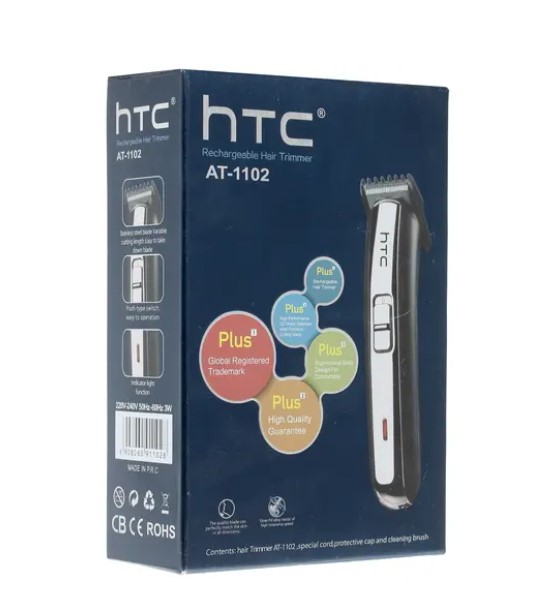 AT-1102 Машинка для стрижки волос НТС серебристый