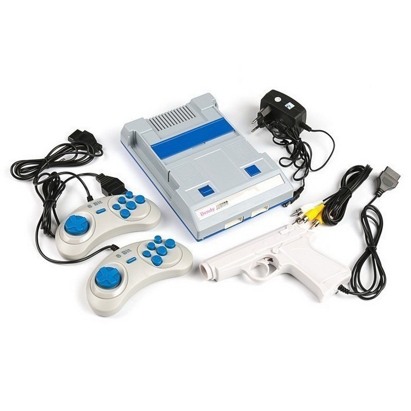 

Игровая приставка Dendy Junior, 8-bit, 195 игр, 2 геймпада, световой пистолет