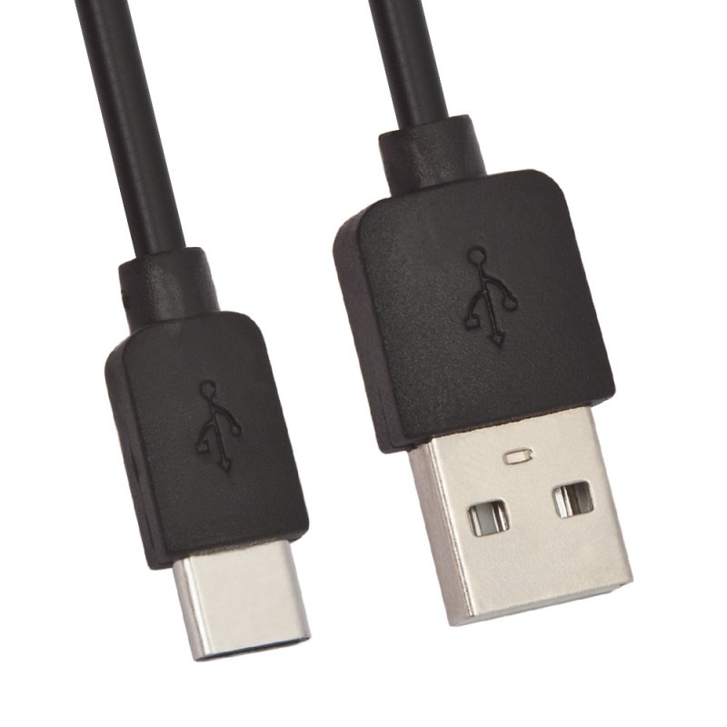 

USB кабель «LP» USB Type-C 1 м. (черный/европакет)