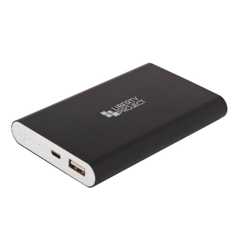 

Внешний АКБ «LP» 8000 мАч Li-Pol USB выход 2,1А «Metal Series» (черный) Э