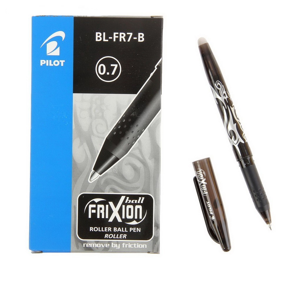 Ручка - Пиши-Стирай, гелевая Pilot Frixion 0.7 мм, Черный от MELEON