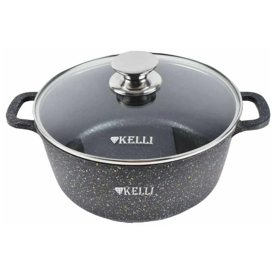 

Кастрюля Kelli KL-4092-24 с гранитным покрытием 5,5л.