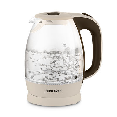 

Чайник электрический Brayer BR1045BN, 2200 Вт, 1,8 л, бежевый