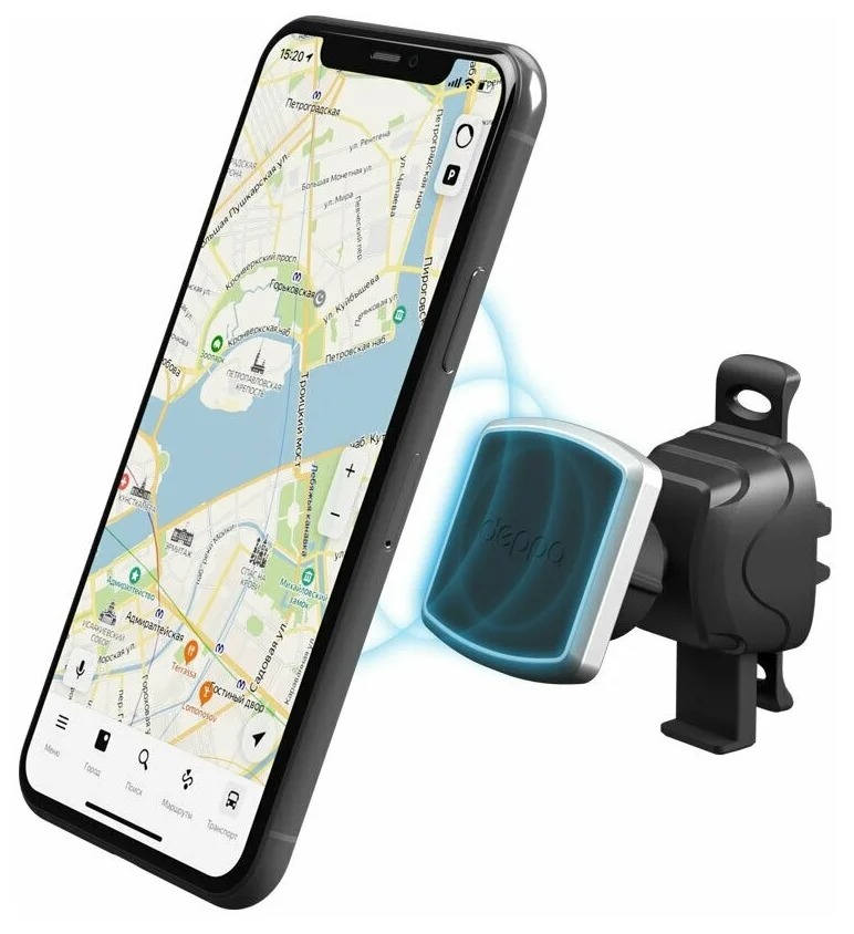 фото Автомобильный держатель mage air 2 для смартфонов, магнитный, крепление на вентиляционную решеткуdep