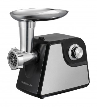 Купить Мясорубка электрическая WILLMARK WMG-2200BS (2200Вт,2 скор.,реверс,овощерез., нас. д/кеббе, сос., 2