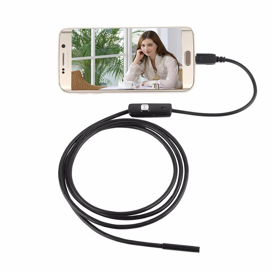 Камера - гибкий эндоскоп USB (Micro USB), 5м, Android/PC