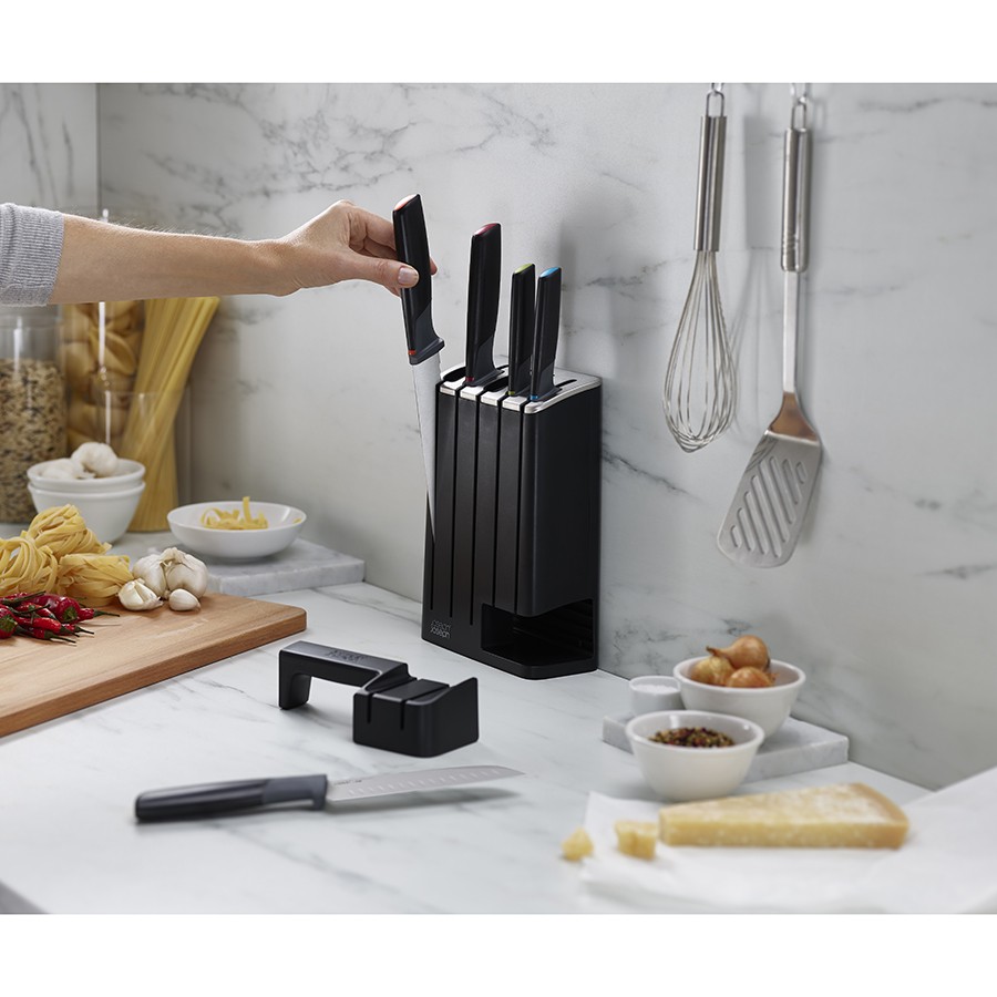 фото Набор из 5 ножей elevate knives в подставке с ножеточкой