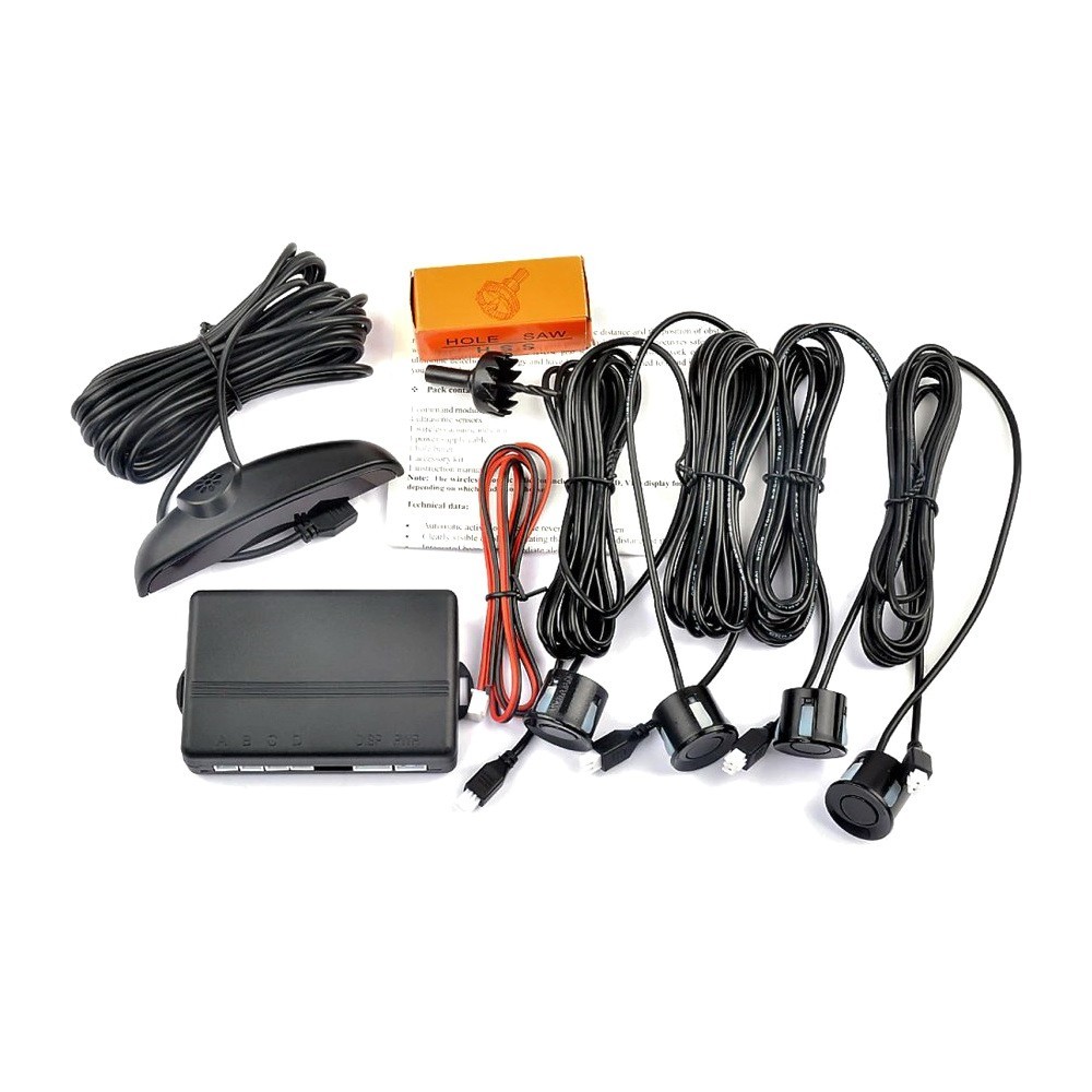 Парктроник на 4 датчика Assistant Parking Sensor, чёрный
