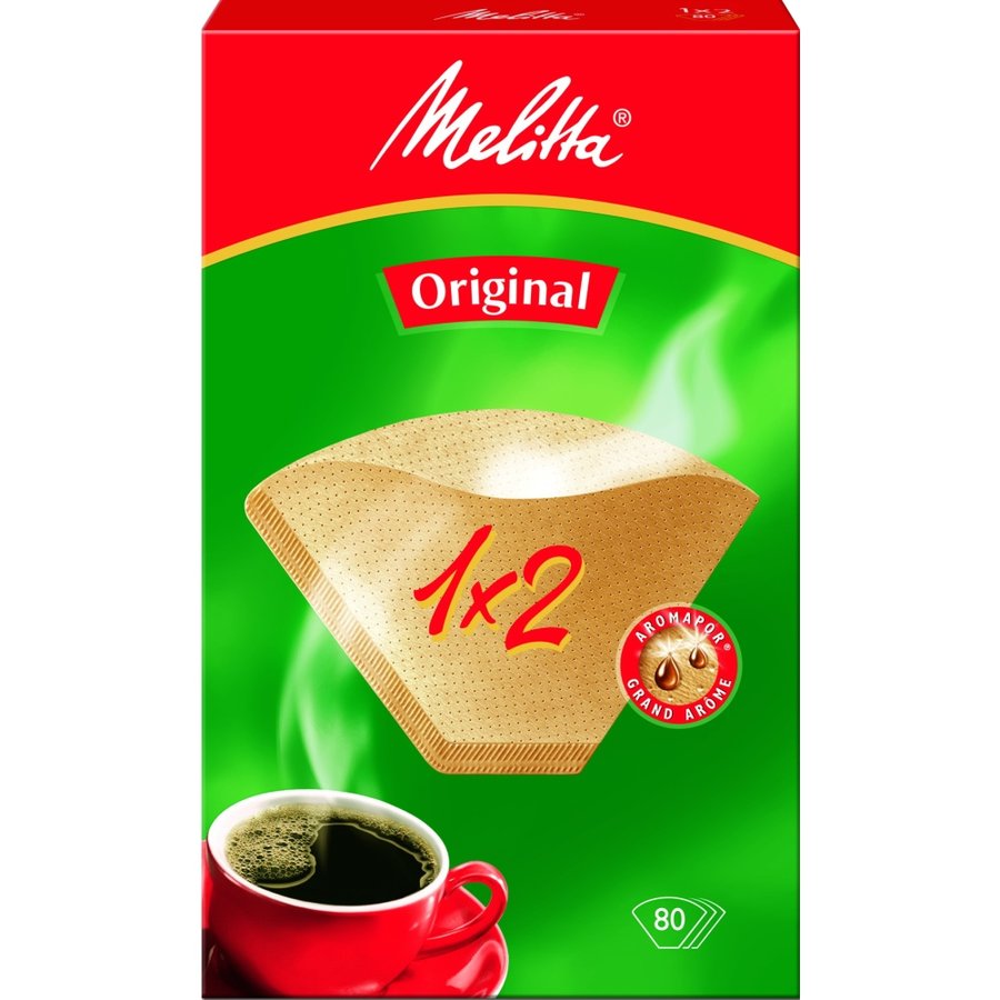 Фильтры бумажные для заваривания кофе Melitta коричневого цвета 1:2 Фильтры бумажные для заваривания кофе Melitta коричневого цвета 1:2