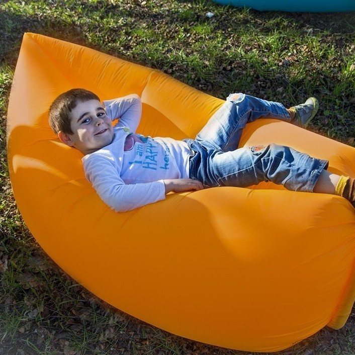 фото Надувной диван - гамак ламзак, оранжевый