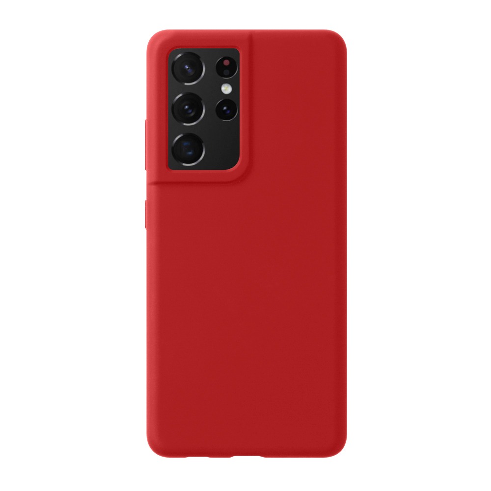 

Накладка Liquid Silicone Pro для Samsung Galaxy S21 Ultra, красный, картон, Deppa