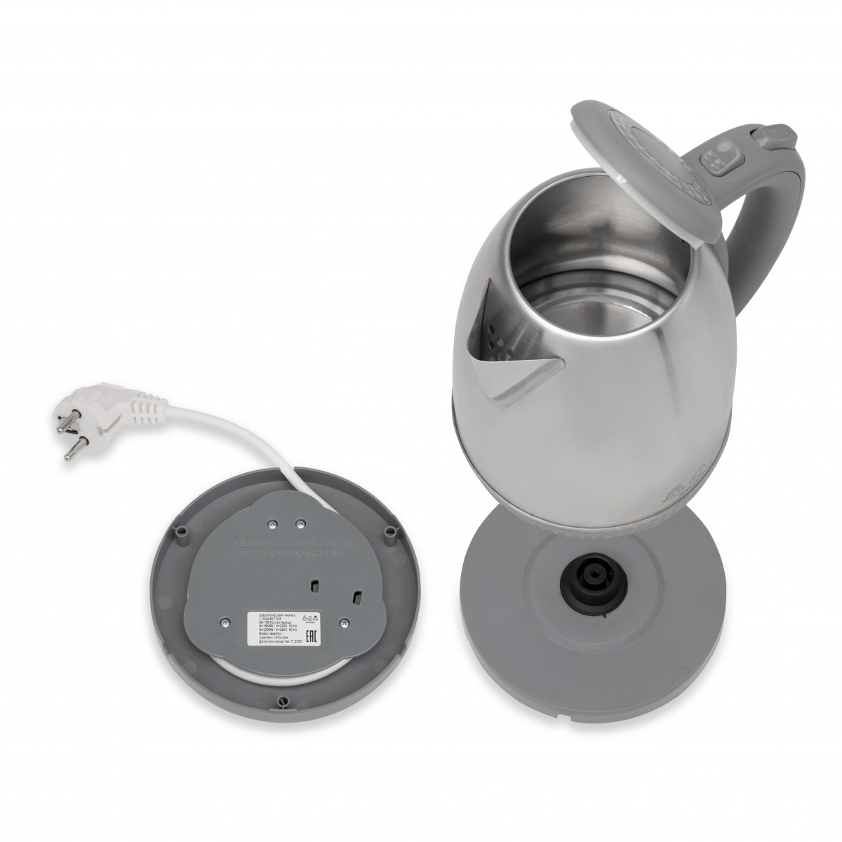 фото Мастерица чайник электрический мастерица ek-1801м, дымчатый