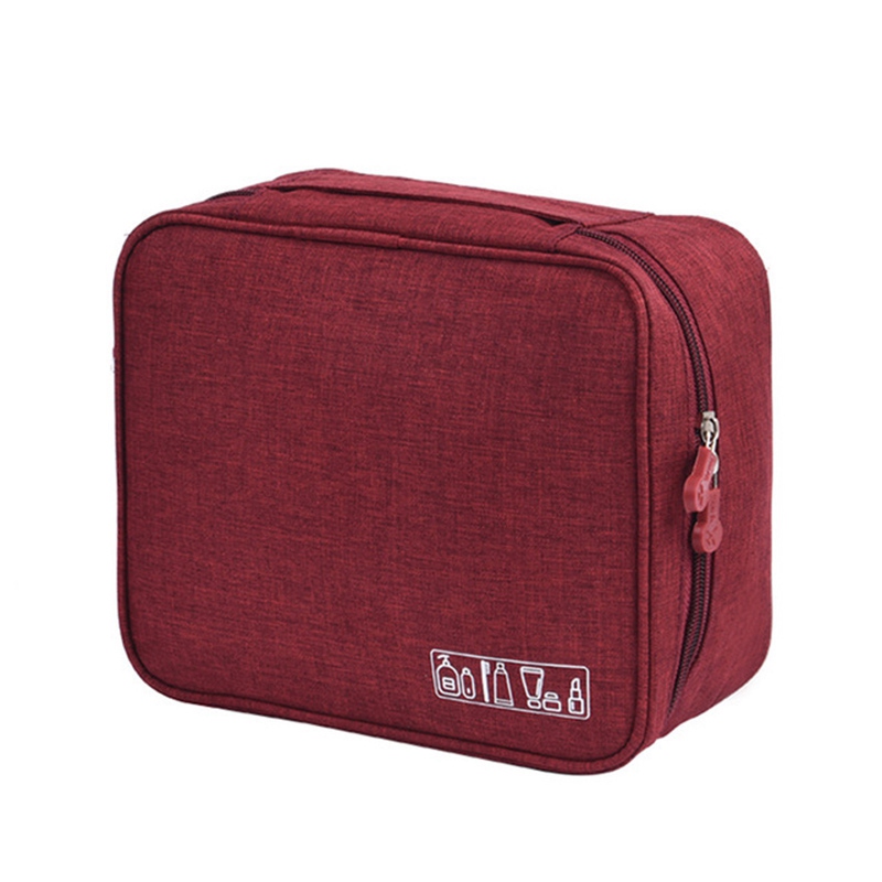 

Дорожный органайзер для косметики Travel Toiletry Pouch, красный