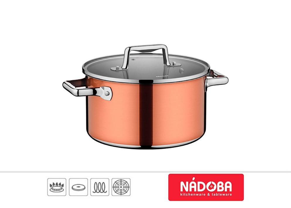 

Кастрюля Nadoba Medena, 5.8 л, коричневый