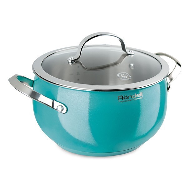 Кастрюля с/кр 18 см (2,8 л) Turquoise Rondell 717-RDS Кастрюля с/кр 18 см (2,8 л) Turquoise Rondell 717-RDS