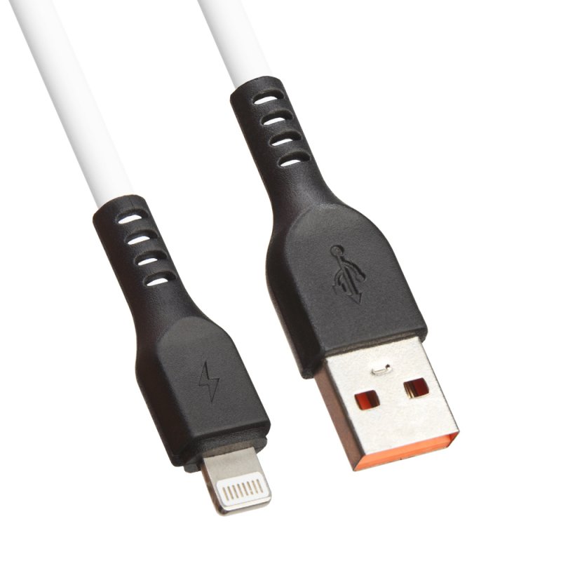 

USB кабель «LP» для Apple Lightning 8-pin «Extra» TPE (белый/коробка)