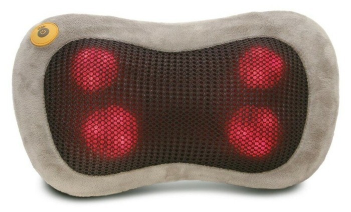 фото Gess массажная подушка ushiatsu (gess-129) 34x12 см бежевый
