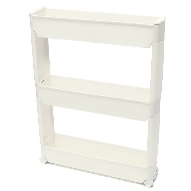 

Пластиковая 3-х ярусная стойка с колёсиками Multi-Purpose Rack, 55х17х77 см