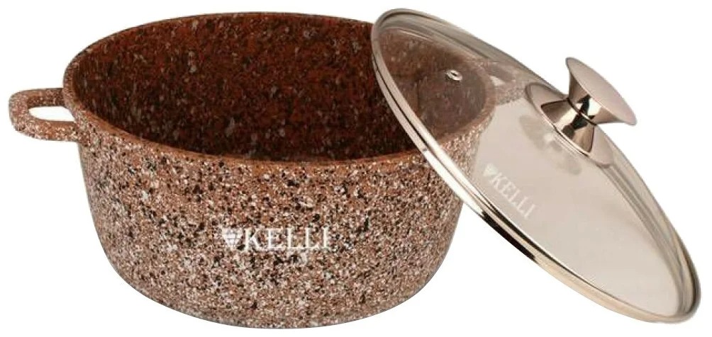 

KL-4018-24 Кастрюля с гранитным покрытием 5.5л KELLI