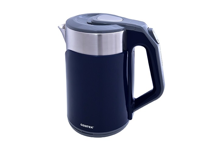 

Чайник электрический Centek CT-0023 Blue 2.0л <2000W> двойной корпус - сталь+пластик, двойная стенка, сохран тепла