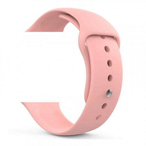 Ремешок Band Silicone для Apple Watch 42/44 mm, силиконовый, розовый, Deppa