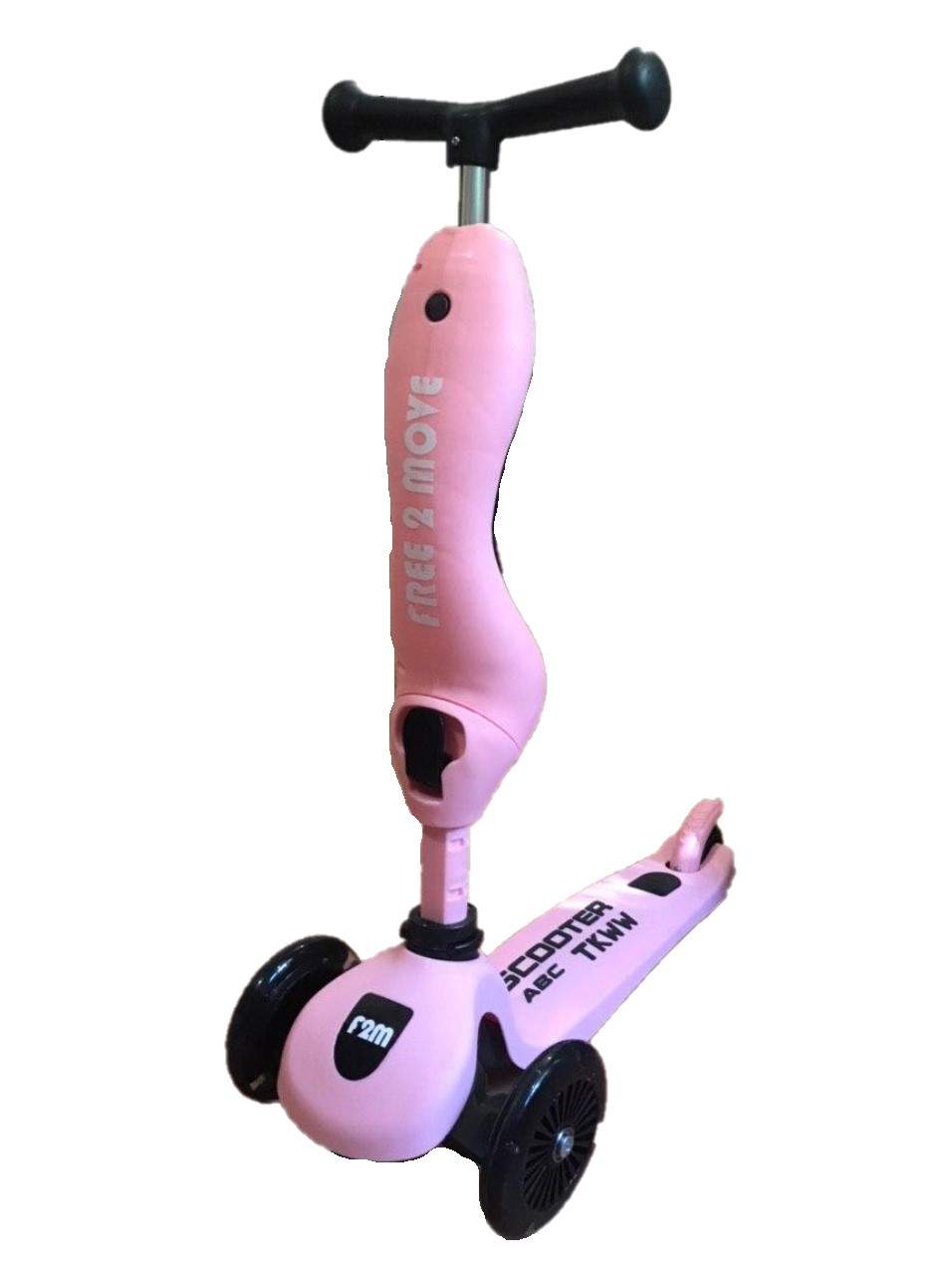 

Трехколесный самокат Scooter Free 2 Move (Seat) с сиденьем, розовый