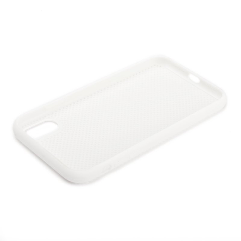 Силиконовый чехол «LP» для iPhone Xr «Silicone Dot Case» (белый/коробка)